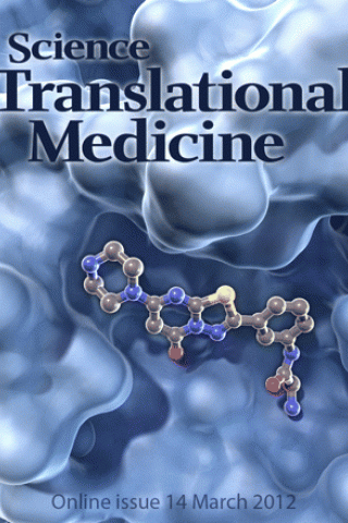 Cover of Science Translational Medicine, March 14, 2012