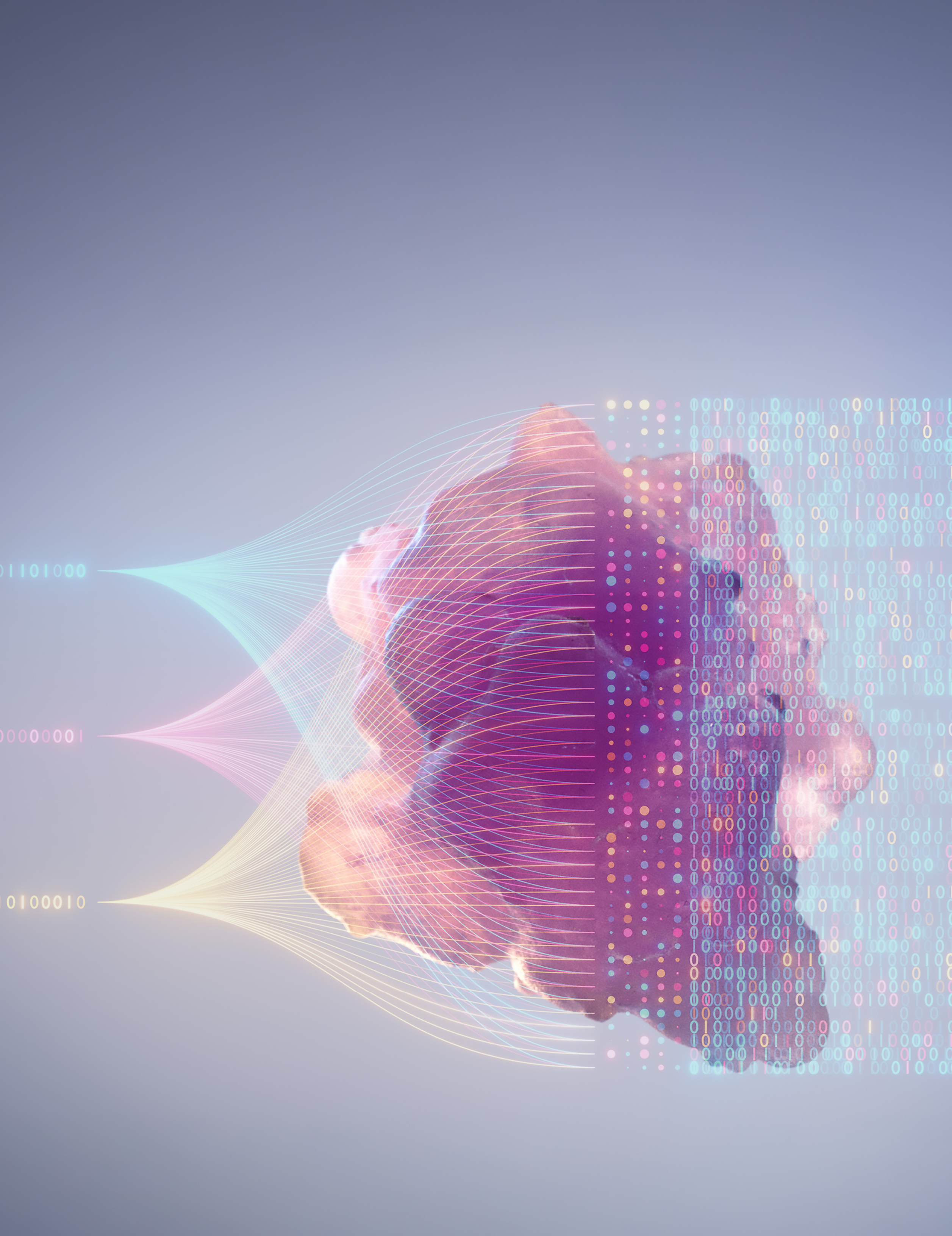 Data flows around a central cancer cell