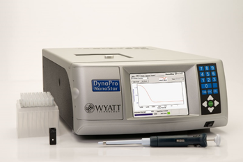 DynaPro NanoStar Dynamic Light Scattering instrument (Wyatt Technologies)