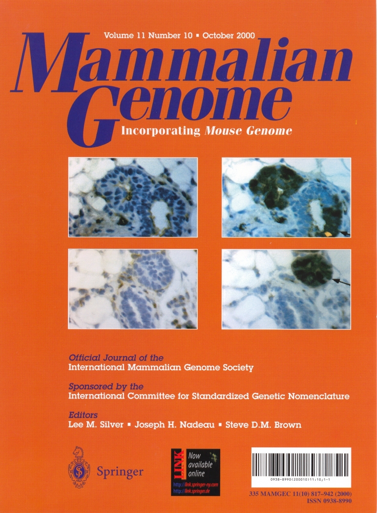 Mammalian Genome cover: Modifying breast cancer latency
