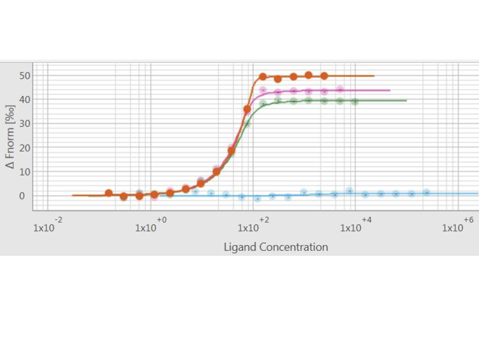 microscale thermophoresis graph