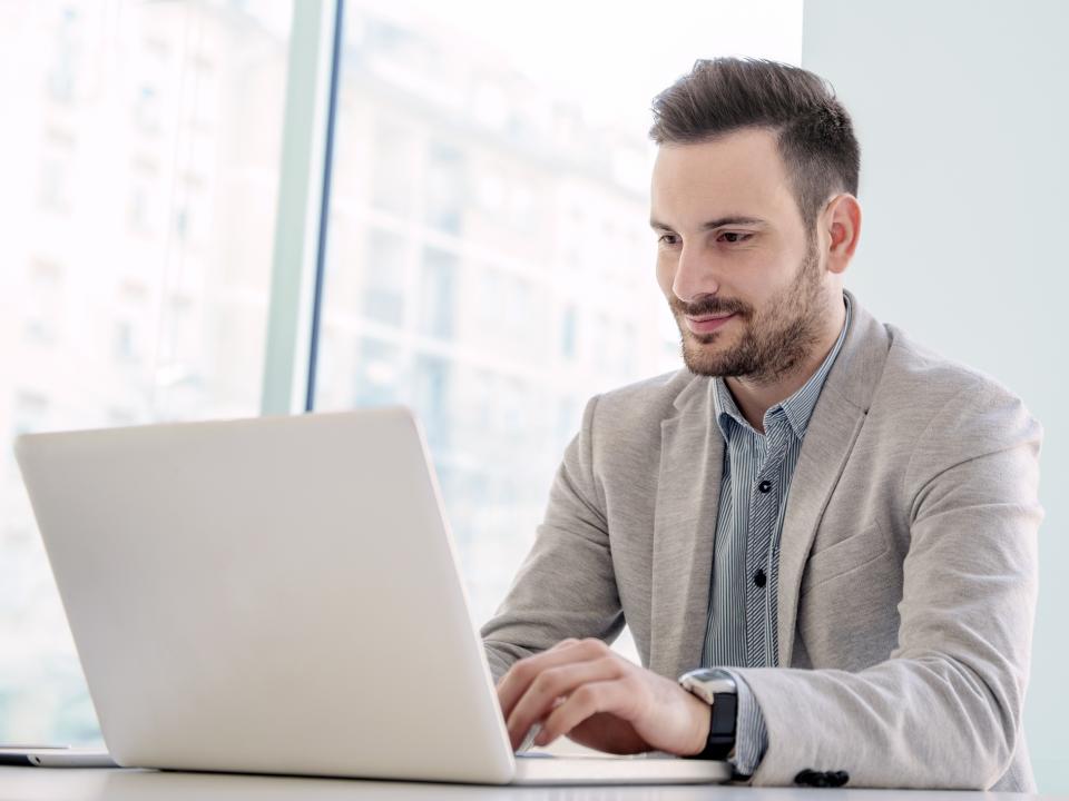 Man at computer