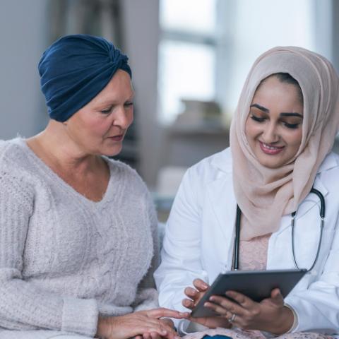 Female patient with female doctor