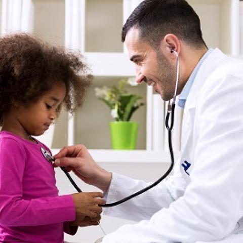doctor and little girl