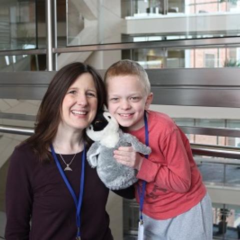 Travis and his mom, Kelly