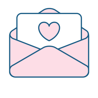envelope with heart