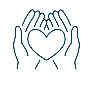 hands holding a heart