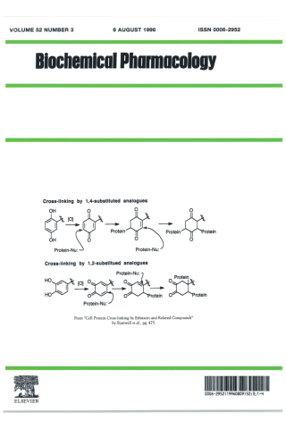 Cover of Biochemical Pharmacology, August 9, 1996