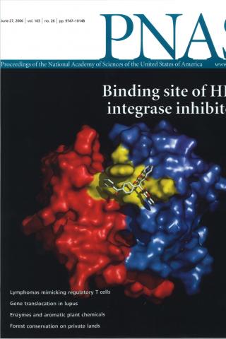 Cover of The Proceedings of the National Academy of Sciences, USA, June 27, 2006
