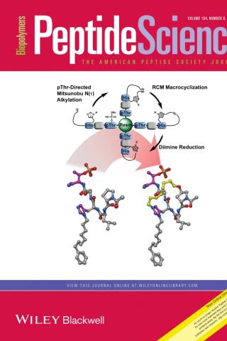 Cover of Peptide Science, Nov. 2015