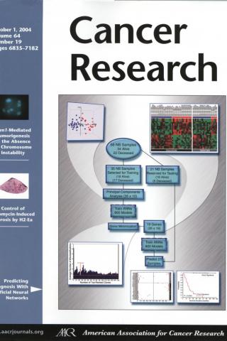 Cover of Cancer Research, Vol. 64, No. 19, October 2004