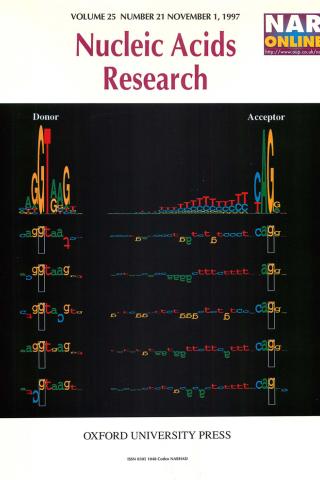 cover of Nucleic Acids Res. Nov 1997