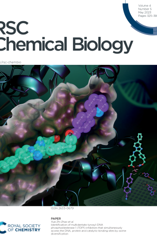 protein structure image on journal cover