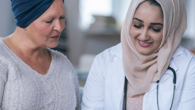 Patient with doctor