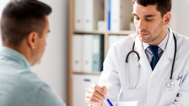 Patient with doctor