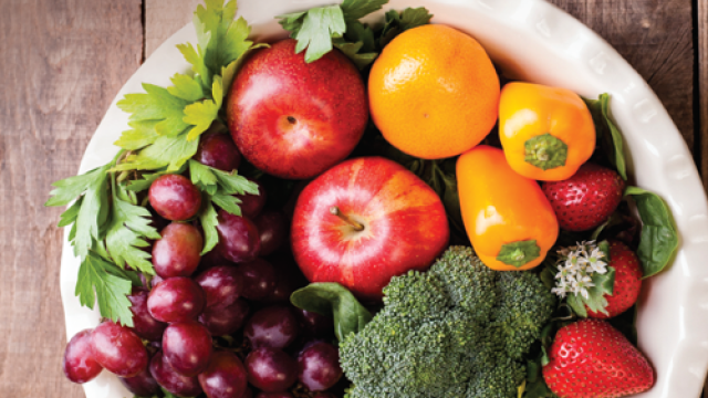 bowl of fruit and vegetables
