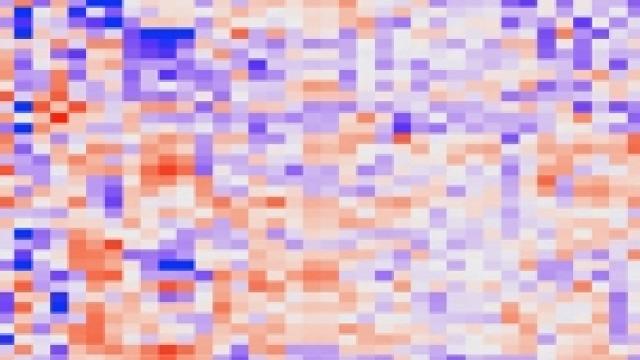 Heat map graph shows the gene expression profiles of over 11,000 different tumors