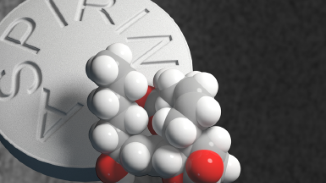 A New Application for an Old Medicine - aspirin pill and molecule