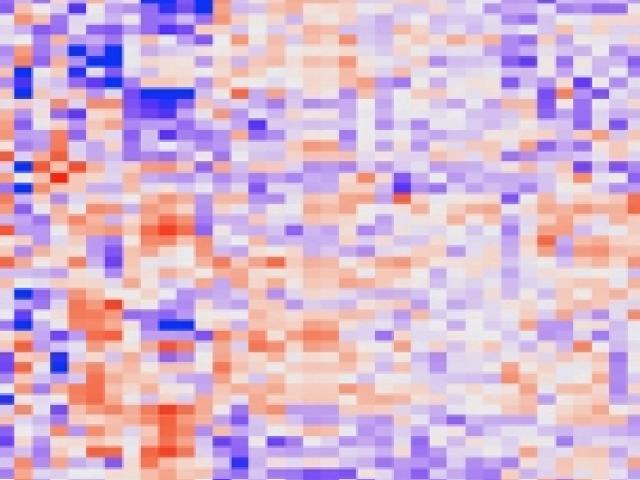 Heat map graph shows the gene expression profiles of over 11,000 different tumors