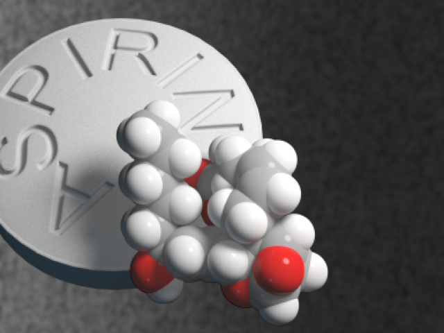 A New Application for an Old Medicine - aspirin pill and molecule