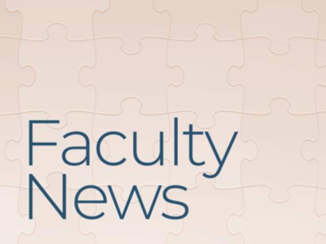 Faculty News