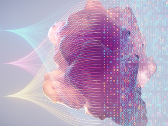 Illustration of a new AI model, called PERCEPTION, analyzing RNA sequencing data from individual tumor cells.