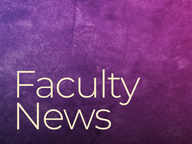 Faculty News