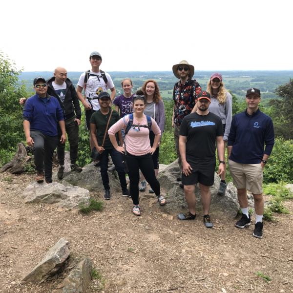 Meier lab group at top of Sugarloaf Mountain.