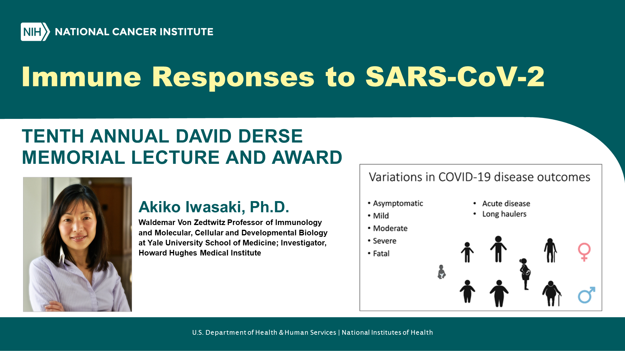 Banner of Tenth Annual David Derse Memorial Lecture and Award