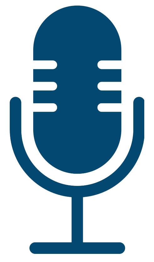 Icon of a podcast microphone
