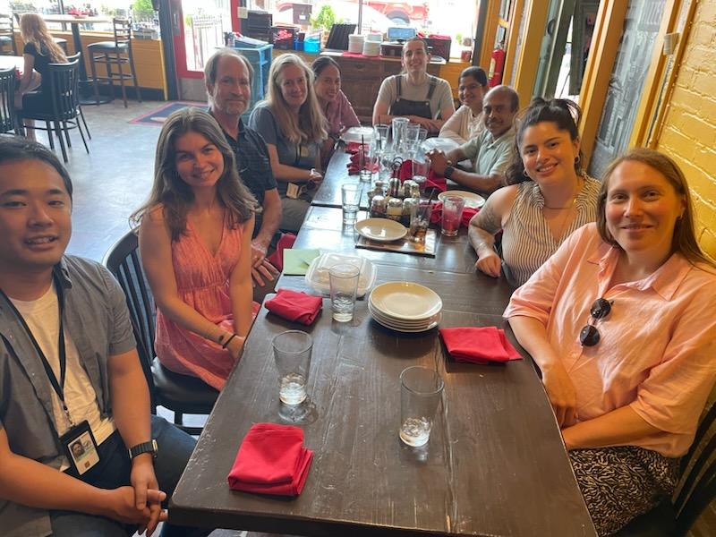 photo of Freed lab at a table