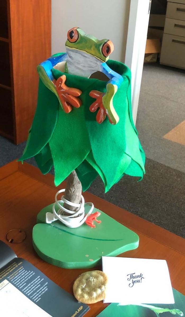 Frog Lamp by Rachel Beall, WHK Summer Intern 2019