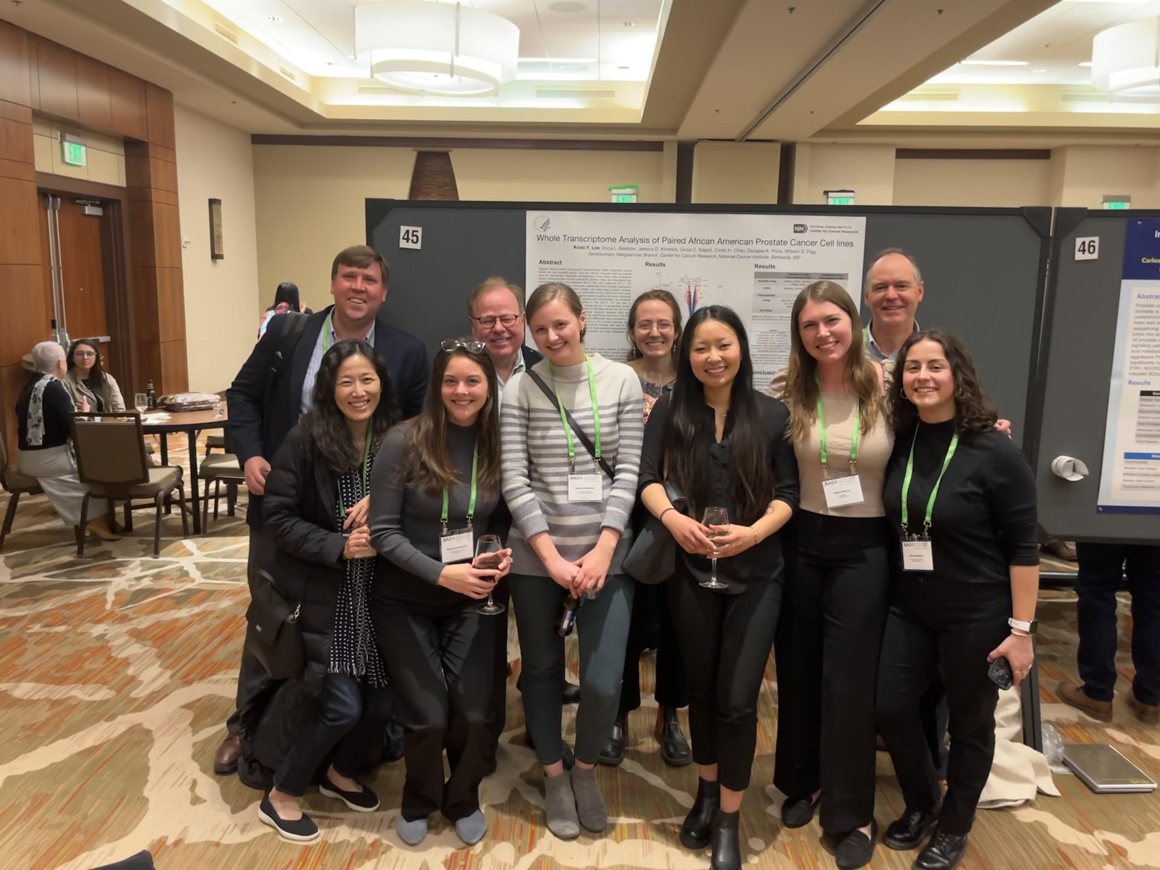 Several members of the Figg lab presenting at the AACR Special Conference: Advances in Prostate Cancer Research, Denver, Colorado, March 2023.