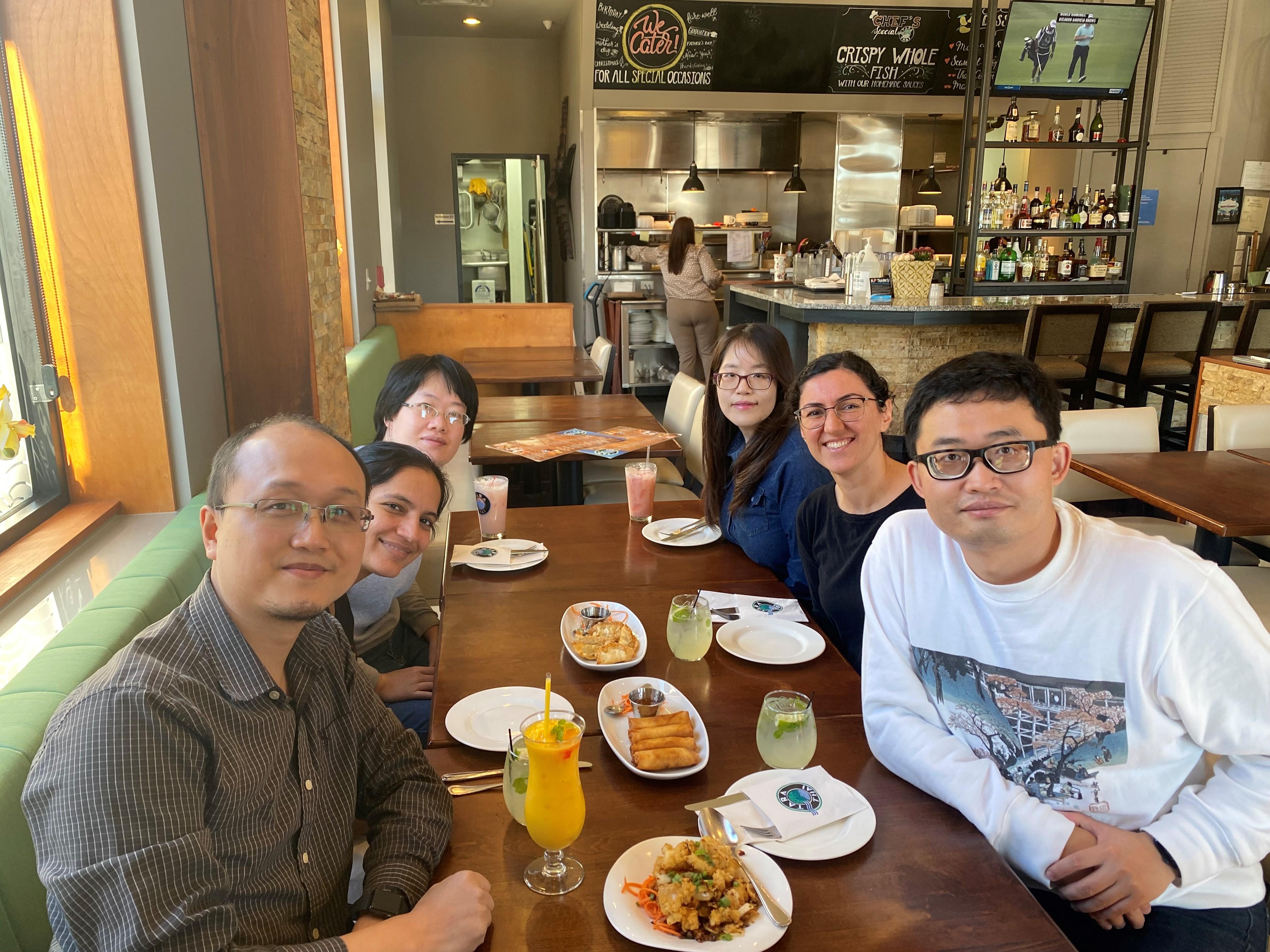 Navdeep's farewell lunch in 2022. She became a Principal Scientist in STRM.Bio in Boston.