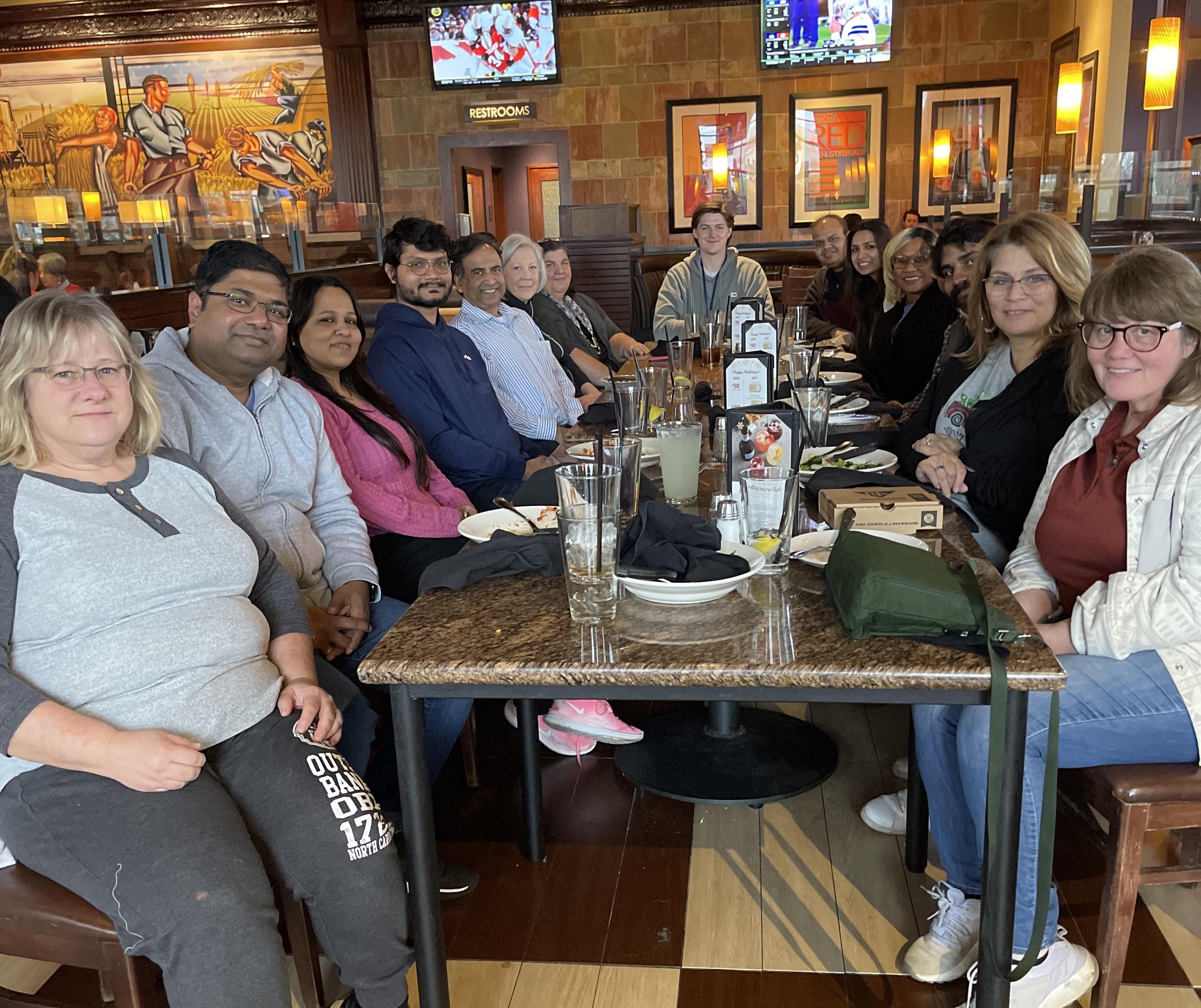 Sharan Lab Holiday Lunch, December 2022