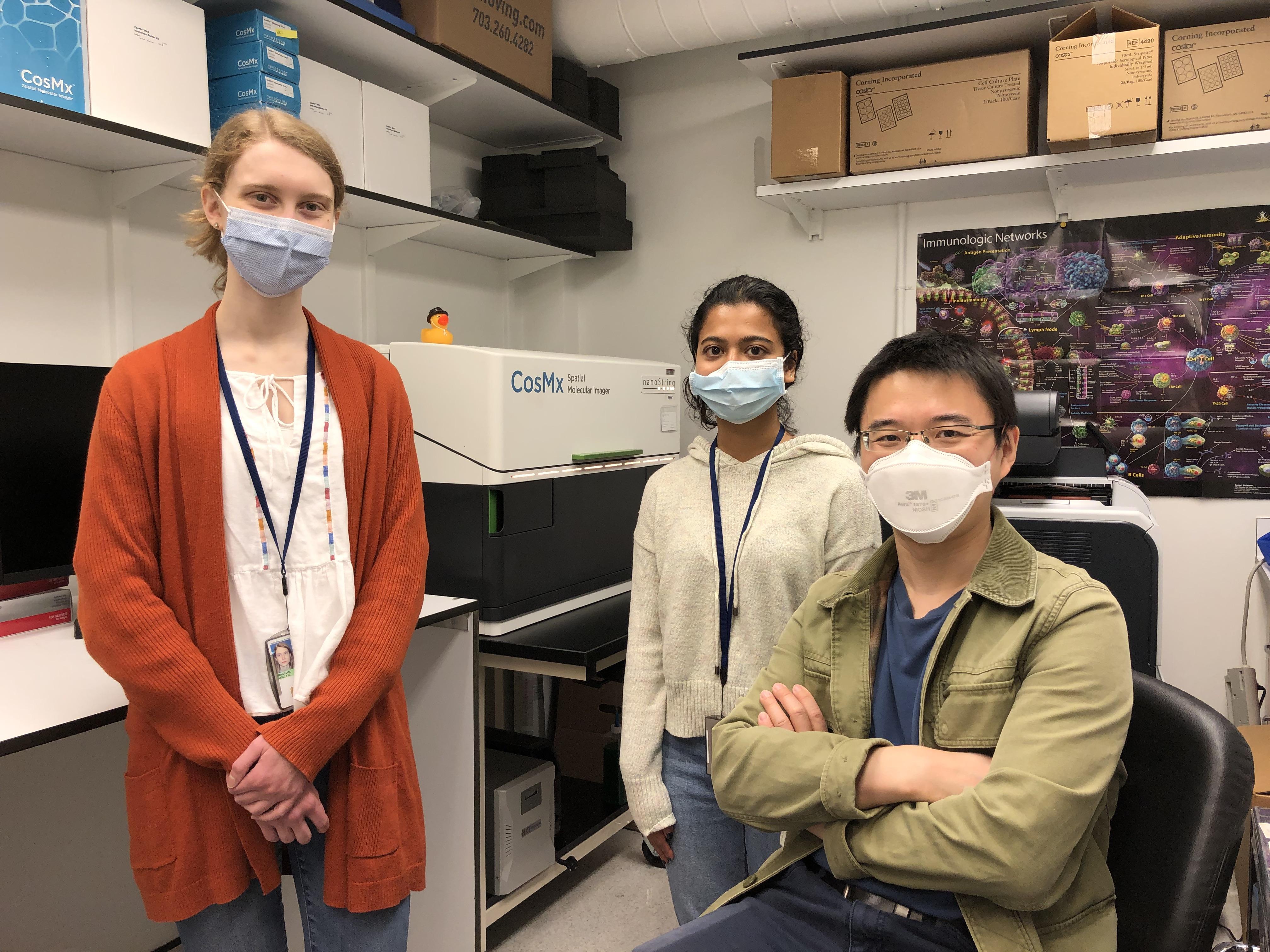 Dr. Zhao with lab members