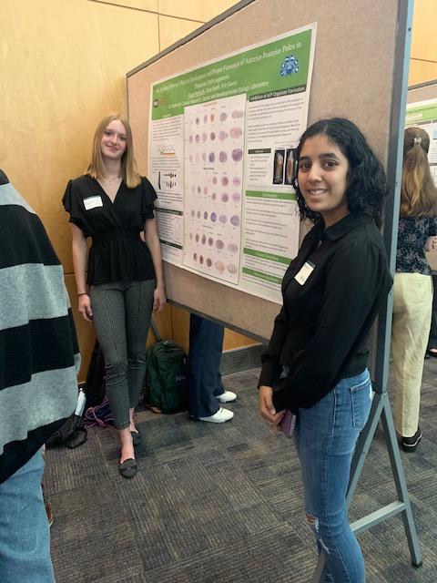 NIH Summer Intern Poster Day, Aug. 2, 2024. Paige Herfurth and Anika Jain (Davies Lab)