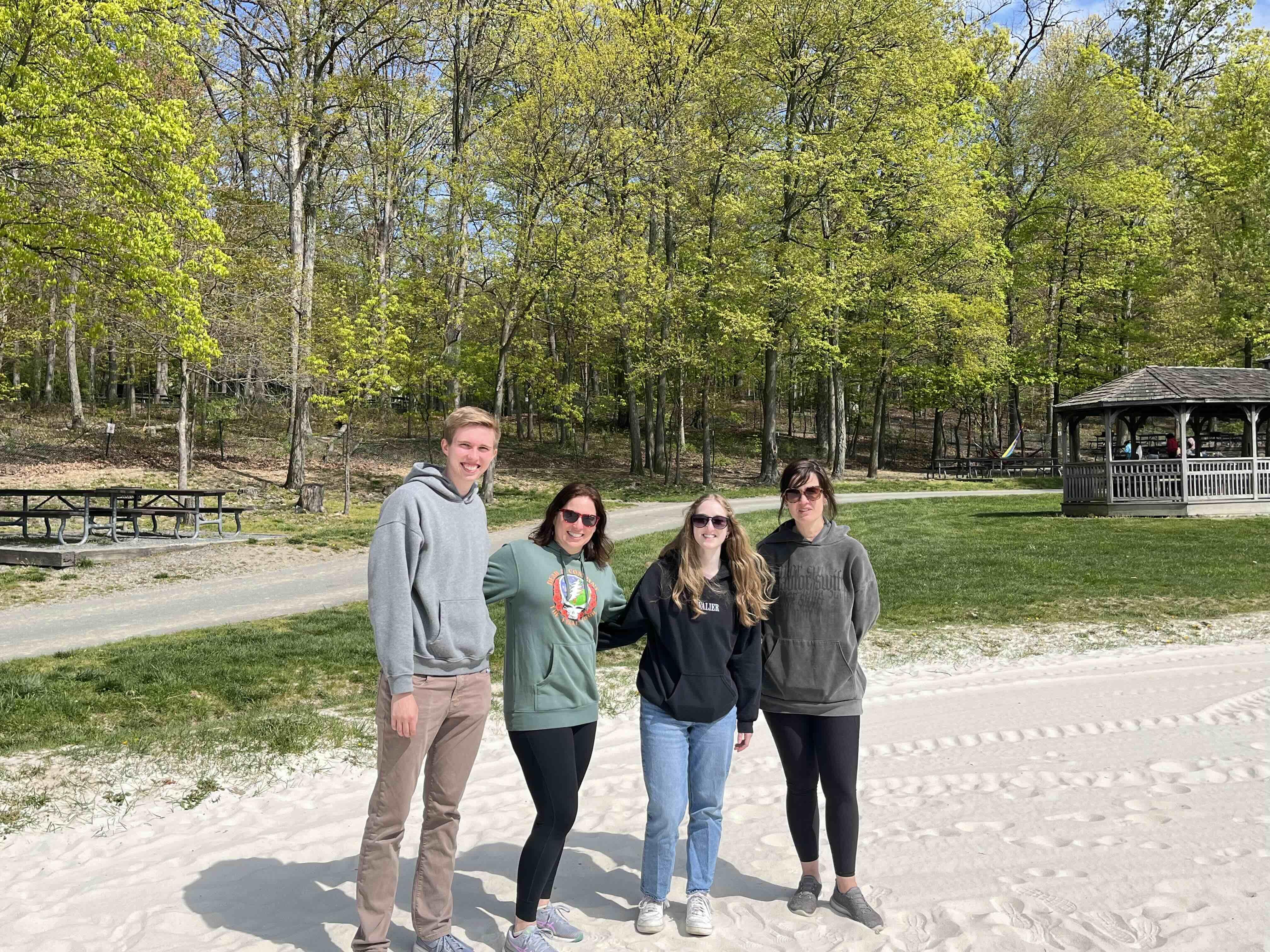 Mark, Danielle, Violet, and Anna.