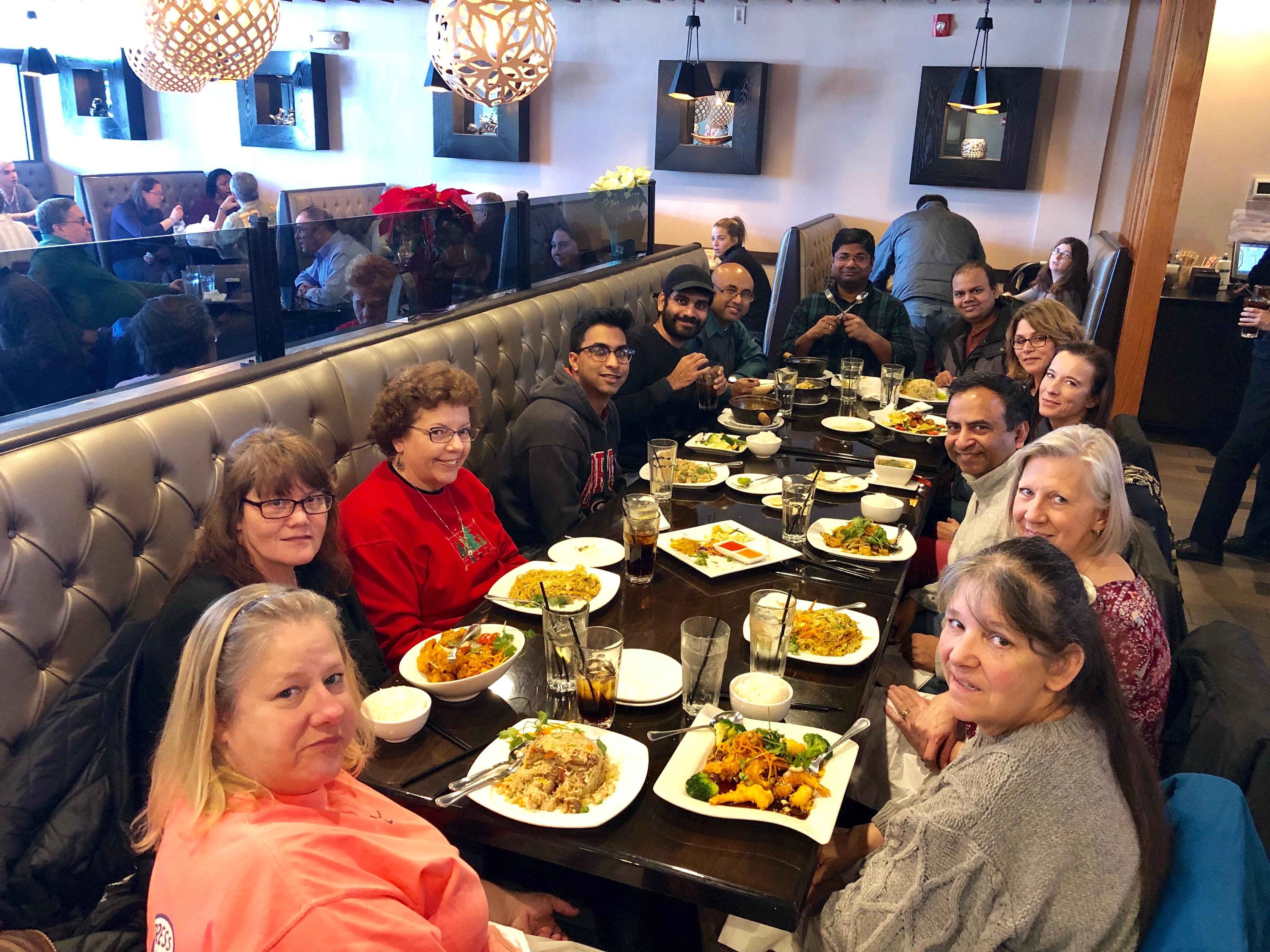 Sharan Lab, Holiday lunch 2018