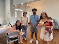 Lab members and their family gather for the Annual Kaplan Family Picnic
