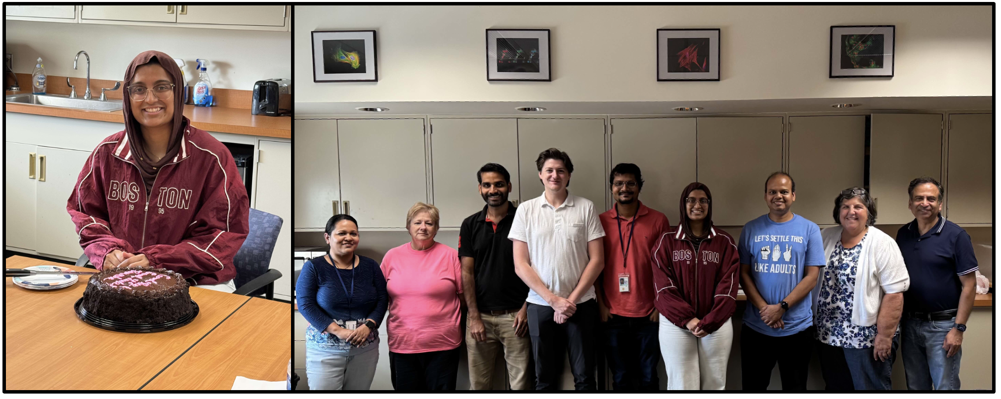 Rameesha's farewell lunch (Postbac fellow, 2024-2025), July 31, 2025