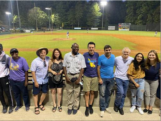 A few members of HAMB enjoying the easing of COVID restrictions and taking in a Big Train Collegiate League baseball game. July, 2021