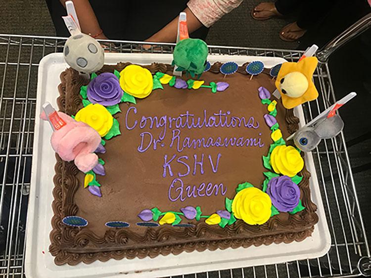 Congratulations Dr. Ramaswami! (August 2019)