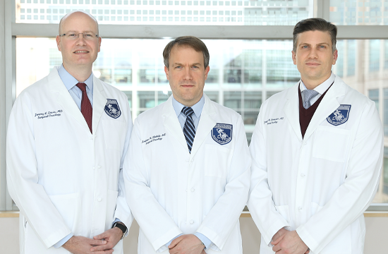 Dr. Jeremy Davis, Dr. Andrew Blakely and Dr. Jonathan Hernandez