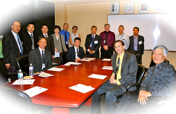 A group of visitors from China with Dr. James Gulley