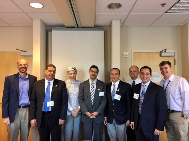Visitors from Egypt with Dr. Terry Fry