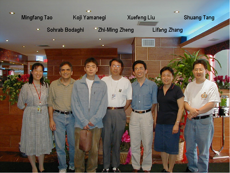 Photo of Zheng Lab group, 2002