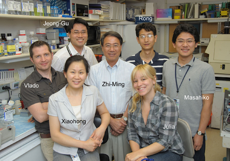 Photo of Zheng Lab group, 2010