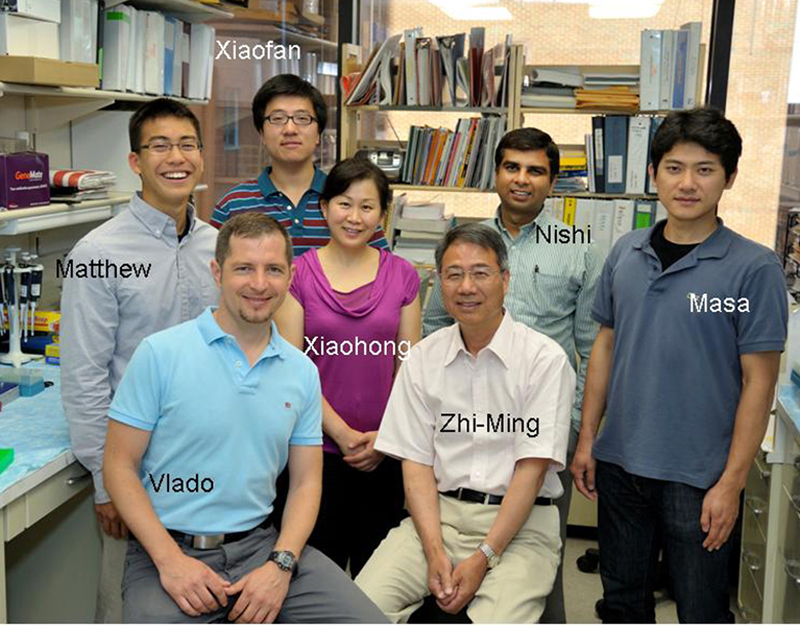 Photo of Zheng Lab group, 2012